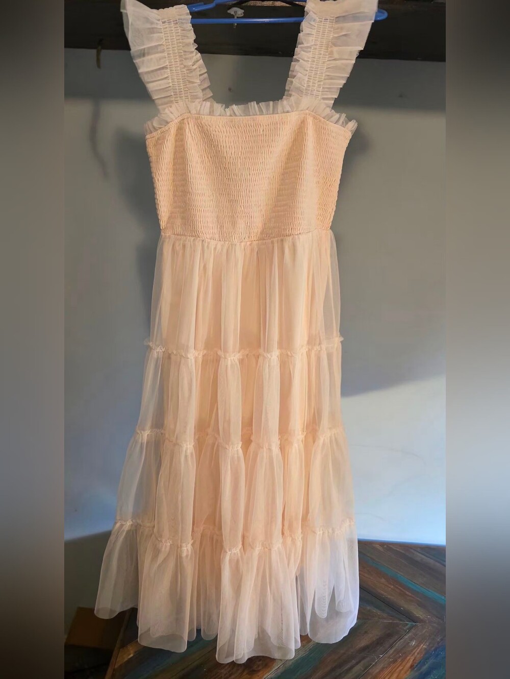 Baltic Born Emma Smocked Tulle Dress Sz L